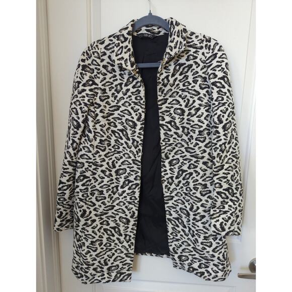 Liu Jo Milano Woman Animal Print Coat size 40 - Picture 2 of 12
